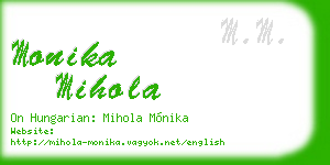 monika mihola business card